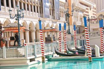 LAS VEGAS, NEVADA, USA - OCTOBER 20 :  Venetian  Hotel on October 20, 2013 in Las Vegas, The resort opened on May 3, 1999. One of the most luxurious hotels in Las Vegas