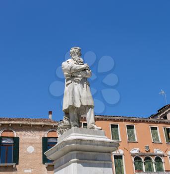 Statue of Nicolo Tommaseo in Venice, Italy