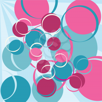 Royalty Free Clipart Image of a Circle Background 