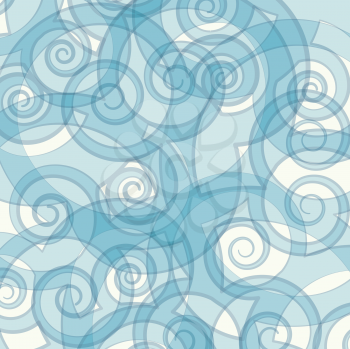 Royalty Free Clipart Image of an Abstract Swirly Background