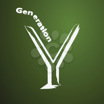 Generation Y lifestyle vector illustration.