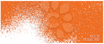 horizontal rippling bright orange texture vector background