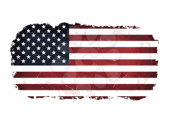 american flag grunge abstract design vector illustration