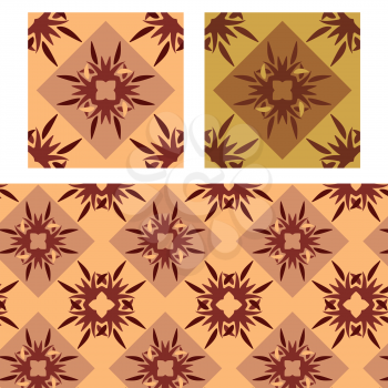 abstract redish plain seamless patterns vector illustration