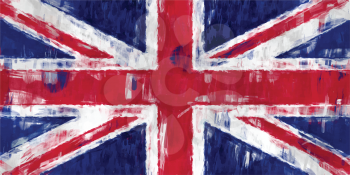 british flag sketchy painting vector background illustration