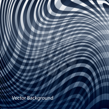 dark blue curve lines abstract futuristic vector background