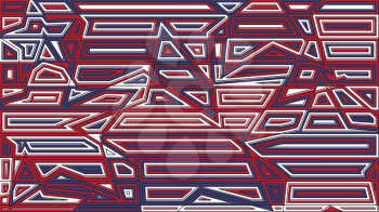 Star lines red and blue background. Abstract vector illustration. Creative design decoration backdrop.