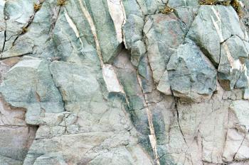 Royalty Free Photo of a Cracked Stone Wall