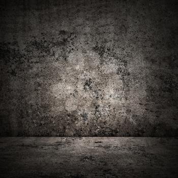 concrete room in grunge style,  urban background