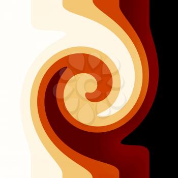 Colorful abstract vintage spiral background