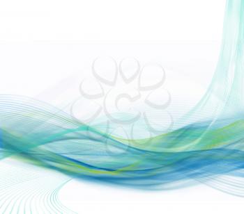 Royalty Free Clipart Image of a Background With Wavy Bands
