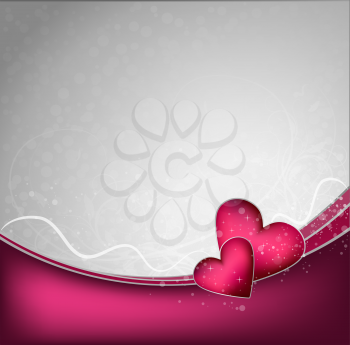 Royalty Free Clipart Image of a Heart Background