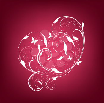 Valentine's Background With Design Hearts