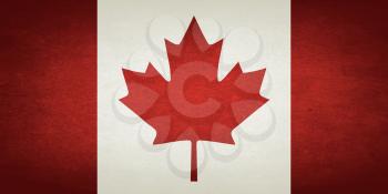 Grunge Flag Of Canada