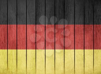 Wooden Grunge Flag Of Germany