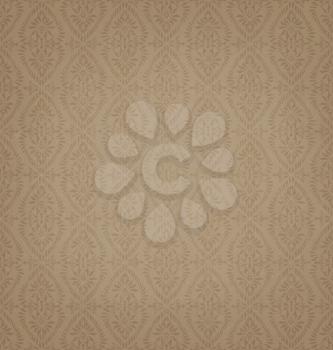 Vintage Brown Seamless Pattern With Transparent Dirty Textured Layer
And Overlapping Effects