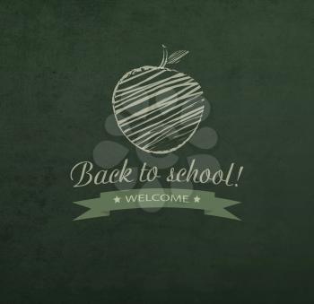 Background With School Blackboard And Text