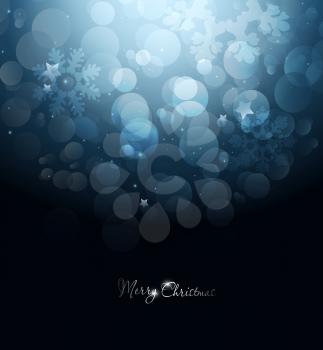 Magic Winter Holiday Christmas And New Year Red Background With Twinkle And Stars