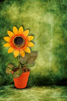 Royalty Free Photo of an Artificial Sunflower
