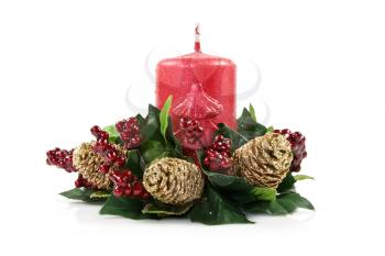 Royalty Free Photo of a Christmas Candle