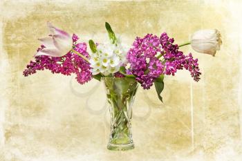 Royalty Free Photo of Flowers in a Vase