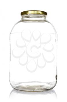 Royalty Free Photo of an Empty Glass Jar