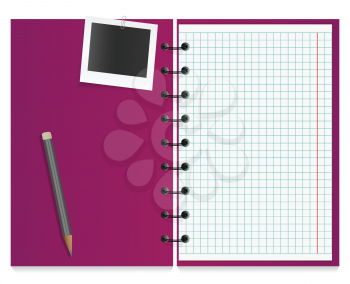 Royalty Free Clipart Image of a Notebook