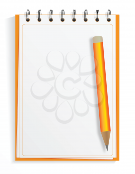 Royalty Free Clipart Image of a Notebook