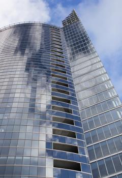 Solar stone building in the Riga, Latvia