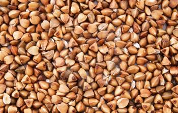 Raw buckwheat texture or background