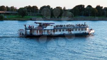 River steamer on the river