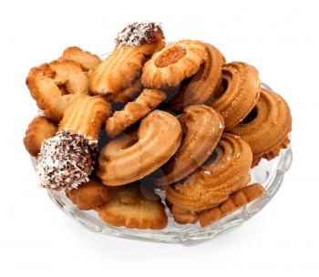 Group of cookies on plate