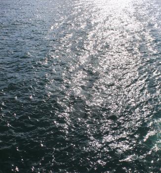 Sunny sea water surface