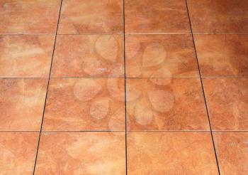 Pattern of the red floor tile