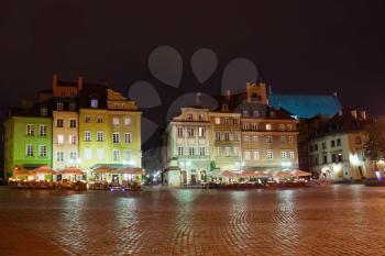 Royal castle square in capital of Poland Warsaw