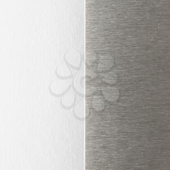 Royalty Free Photo of Paper and Metal Backgrounds