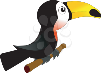 Royalty Free Clipart Image of a Toucan