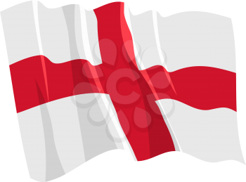 Royalty Free Clipart Image of a Flag of England