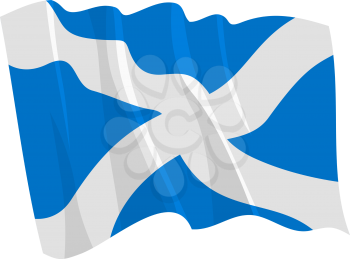 Royalty Free Clipart Image of the Scotland Flag
