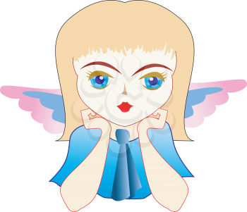 Royalty Free Clipart Image of an Angel