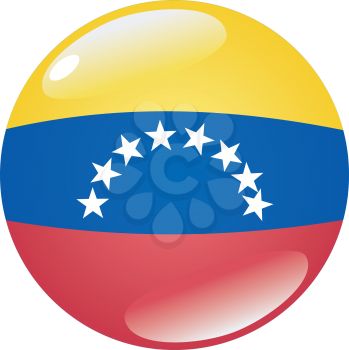 button in colours of Venezuela