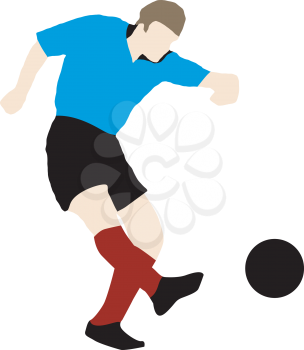 Kind of sport series of illustration. Soccer