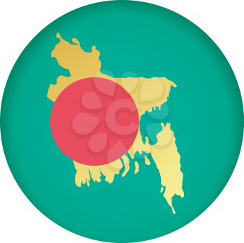 An illustration with button in national colours of Bangladesh