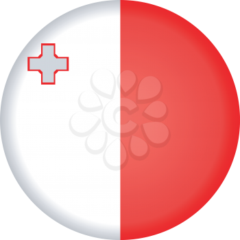 An illustration with button in national colours of Malta