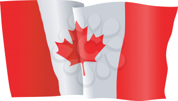 vector illustration of national flag of Canada