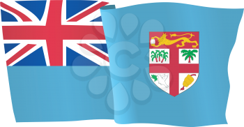 vector illustration of national flag of Fiji