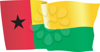vector illustration of national flag of Guinea