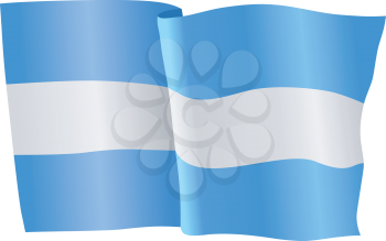 vector illustration of national flag of Nicaragua