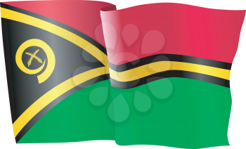 vector illustration of national flag of Vanuatu