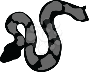 silhouette of python